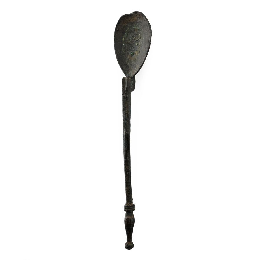 Roman Bronze Swan-Necked Spoon