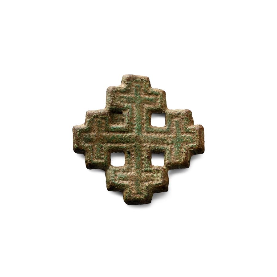 Medieval Bronze Knight's Holy Sepulchre Badge