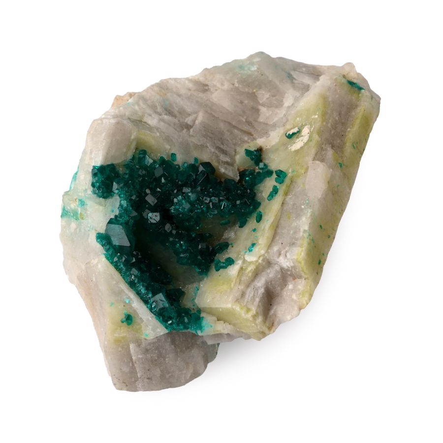 Dioptase Crystal Mineral Display Specimen