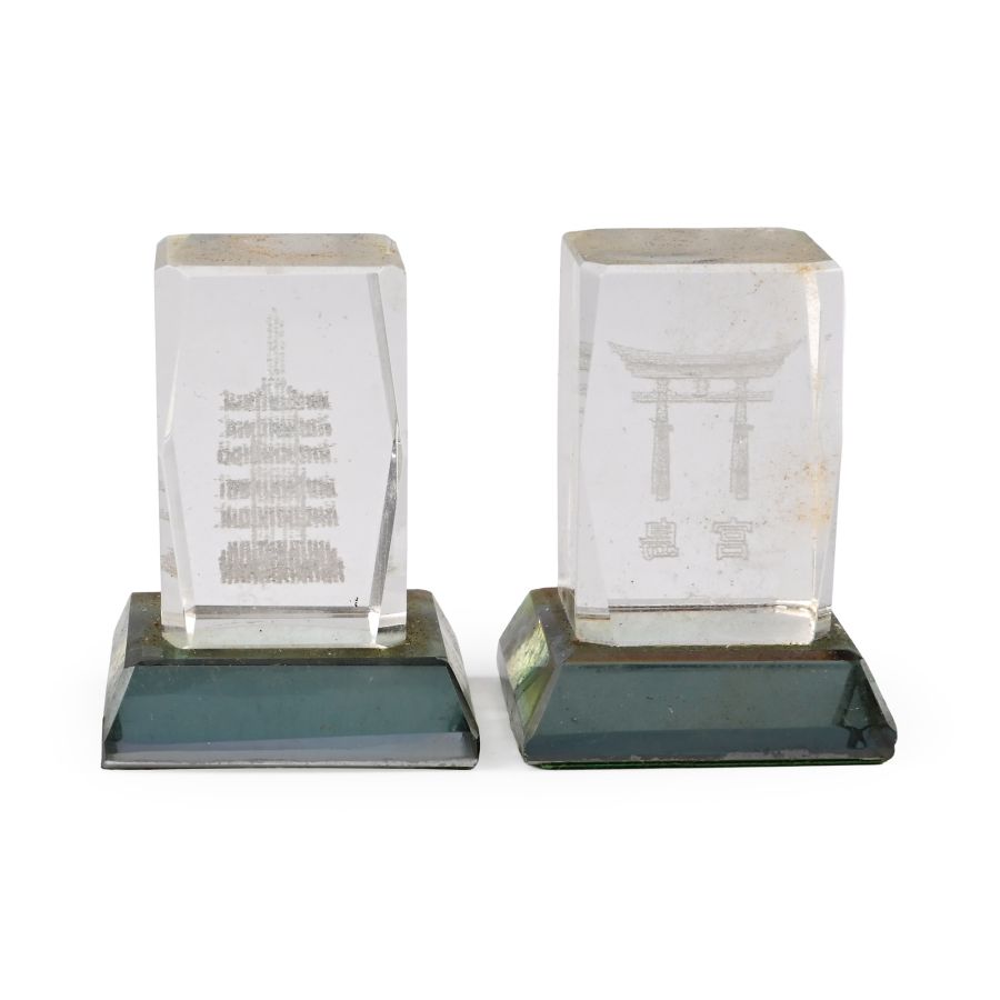 Laser-Engraved Architectural Paperweights