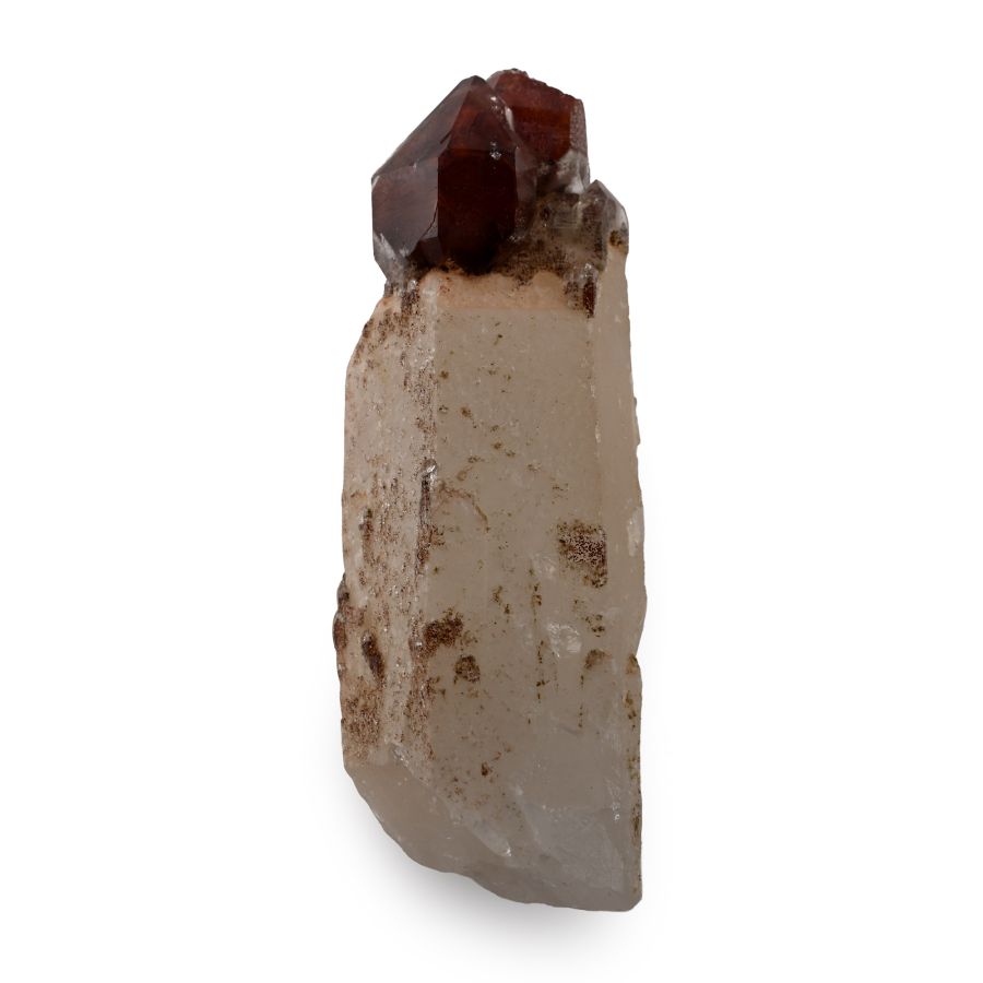 Hematite Quartz Crystal Mineral Display Specimen