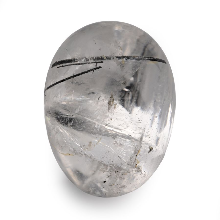 Rutilated Quartz Crystal Egg Mineral Display Specimen