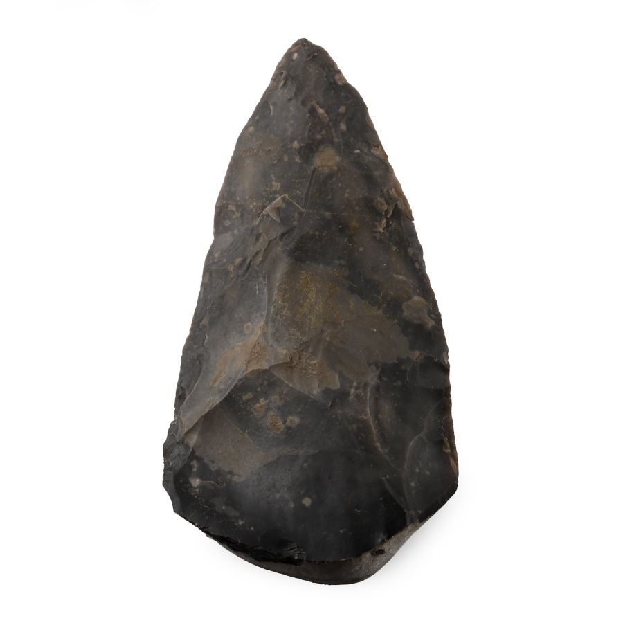 British Stone Age Knapped Flint Axehead