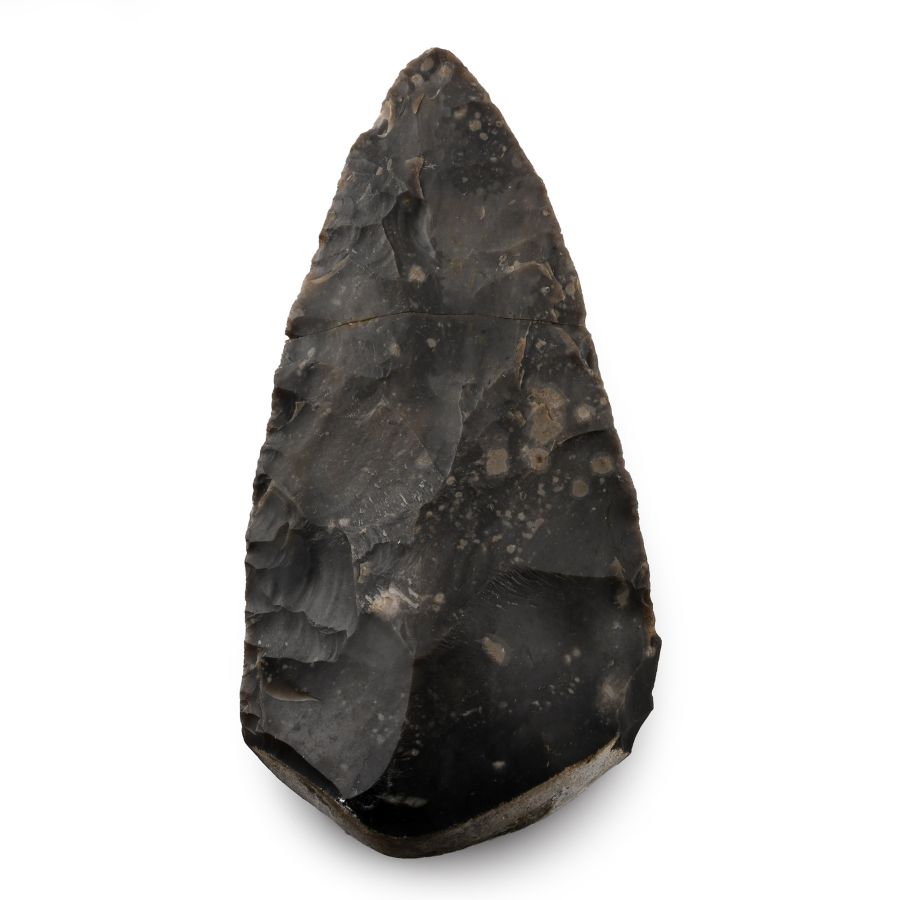 British Stone Age Knapped Flint Axehead