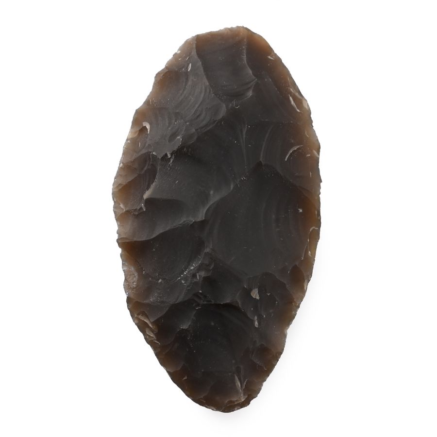 British Stone Age Knapped Flint Ovate Knife