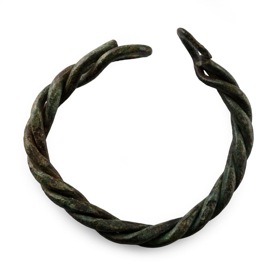 Viking Period Bronze Twisted Bracelet
