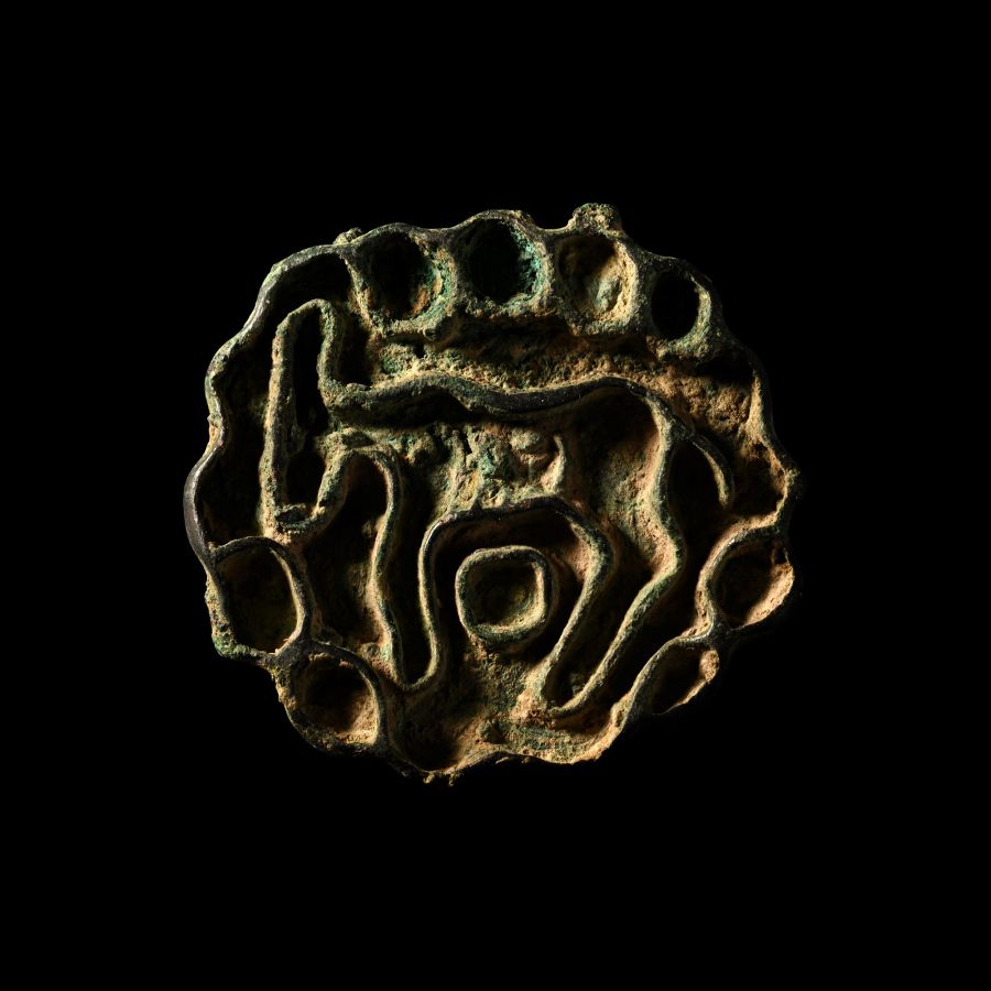 West Central Asian Bronze Stamp Seal with Quadruped