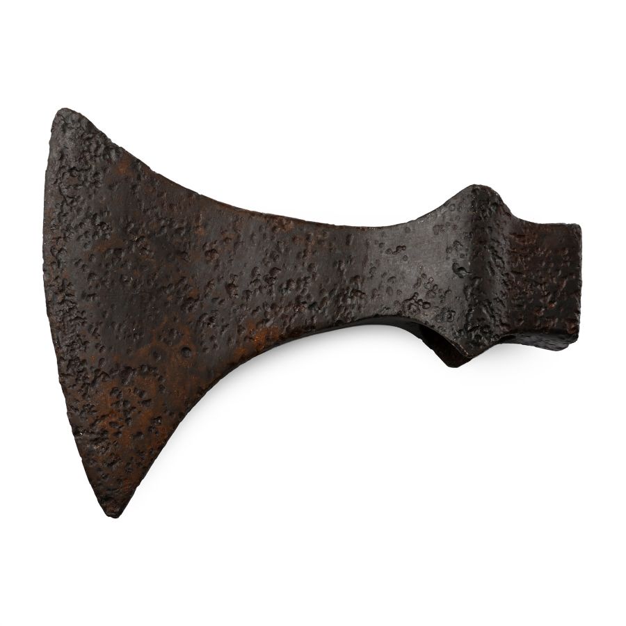 Viking Age Iron Broad Axehead with Hammerhead