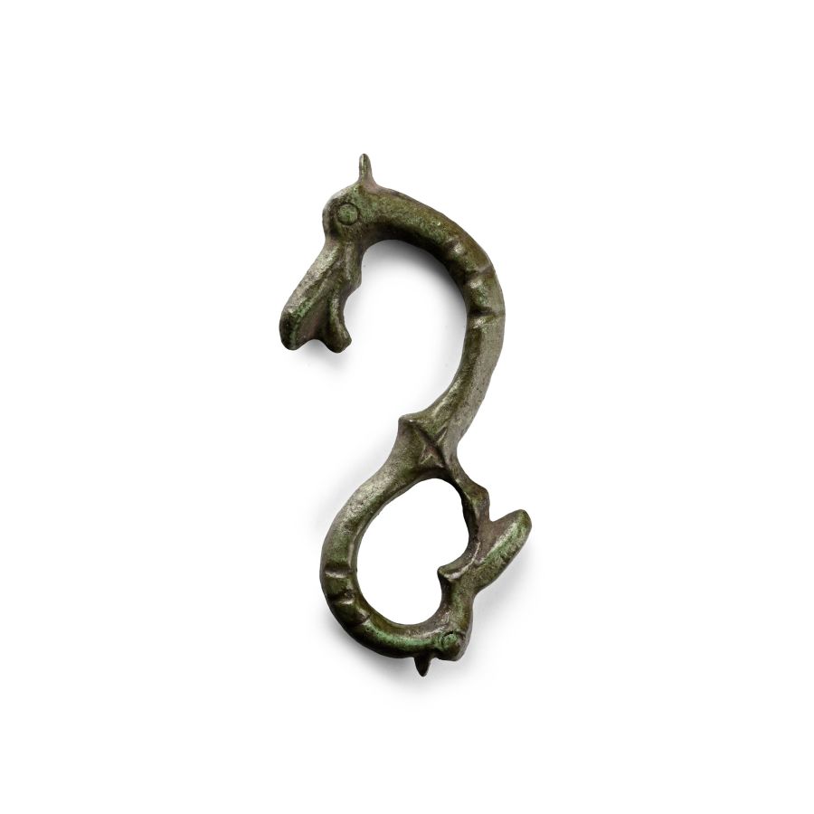 Viking Bronze Dragon-Headed Sword Hanger