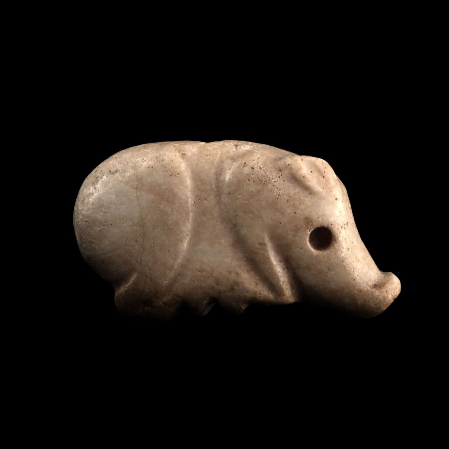 Mesopotamian Stone Pig Amulet