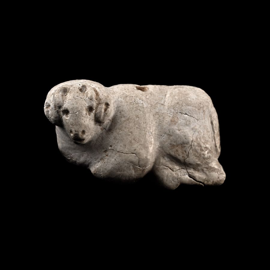 Mesopotamian Stone Reclining Ram Amulet