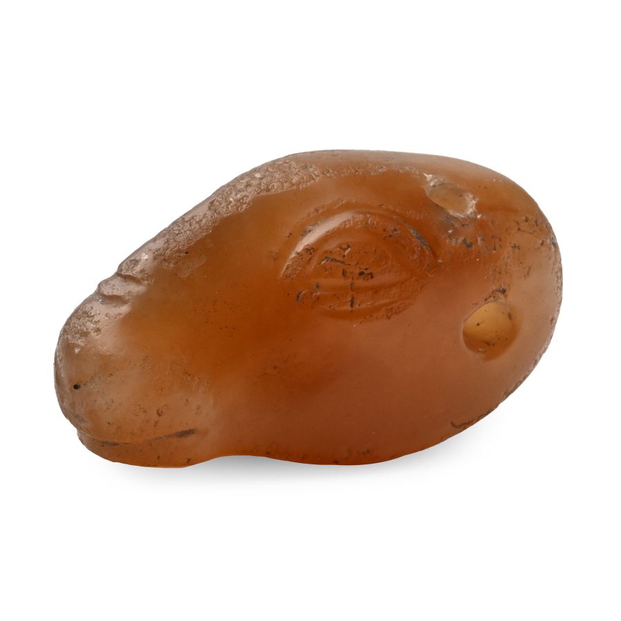 Mesopotamian Chalcedony Sheep's Head Amulet