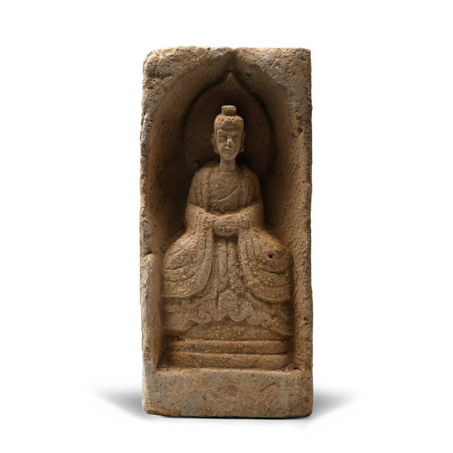 Chinese Wei Terracotta Buddha Brick