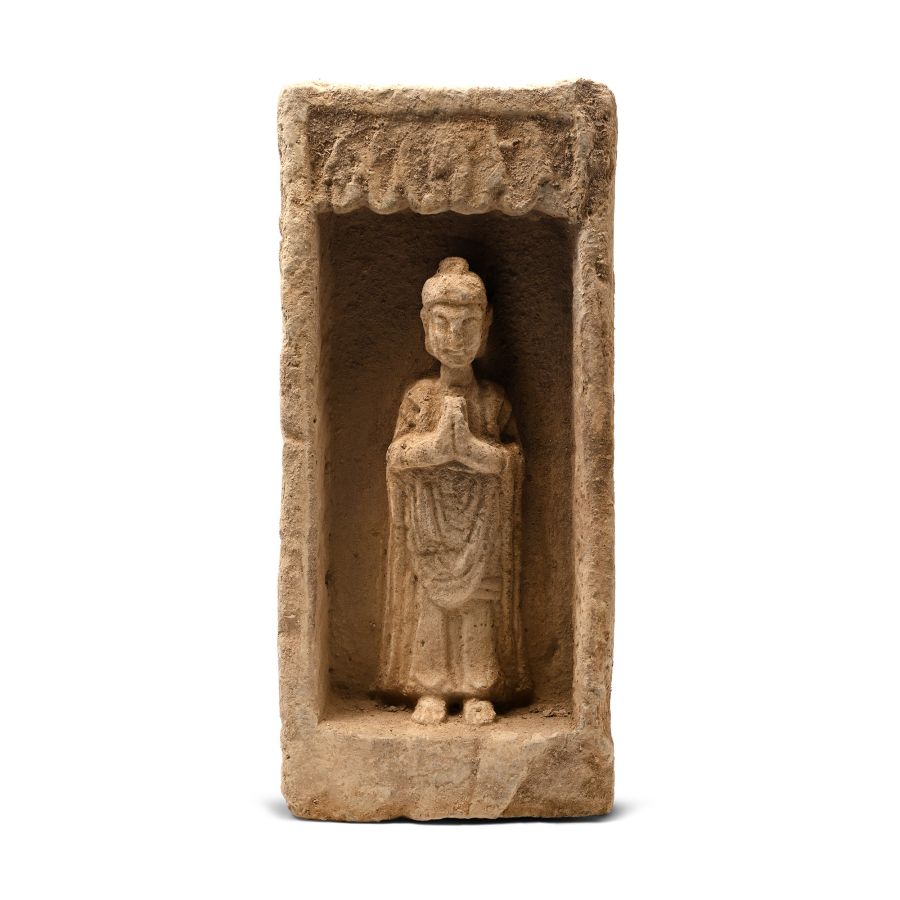 Chinese Wei Terracotta Buddha Brick