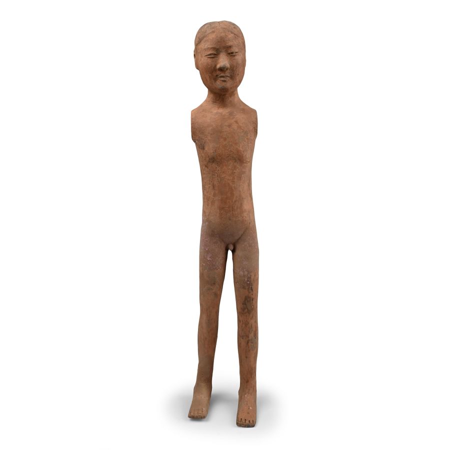 Chinese Han Terracotta Stick Man Figure