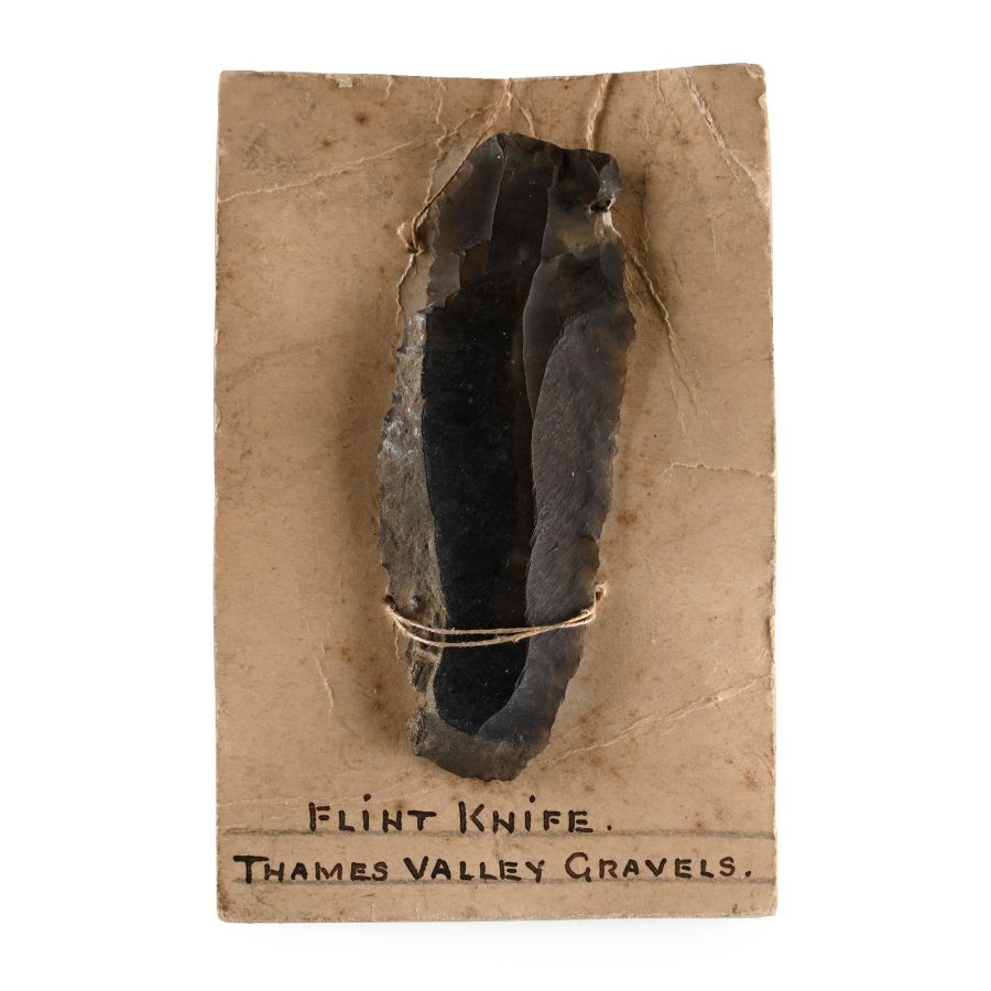 Stone Age Flint Knife on Collector's Board