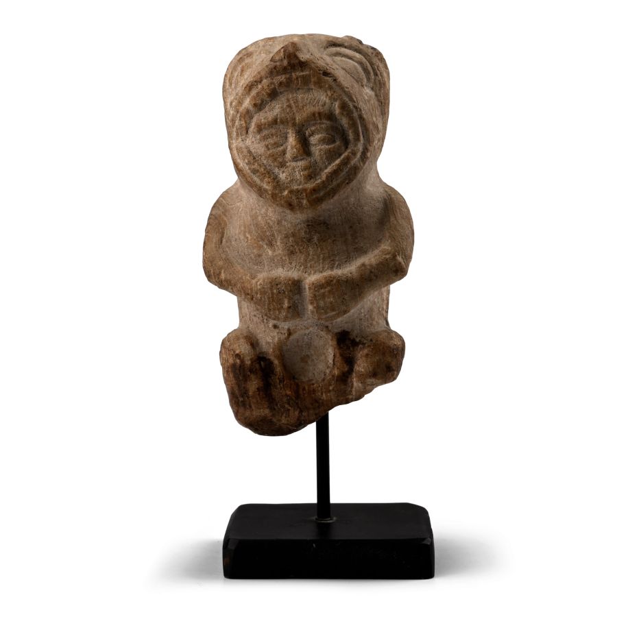 Aztec Stone Seated Figure