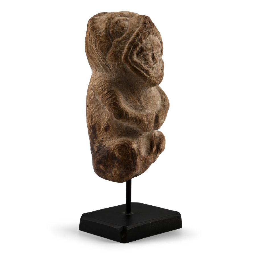 Aztec Stone Seated Figure
