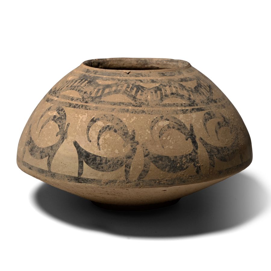 Indus Valley Terracotta Vessel with Ibex