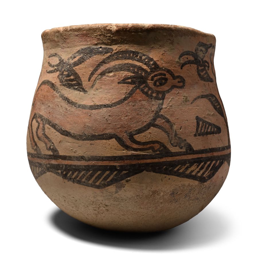 Indus Valley Terracotta Vessel with Ibex