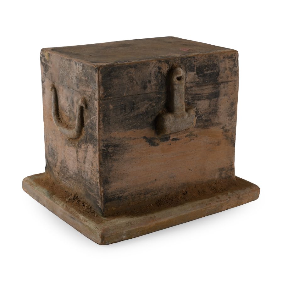 Chinese Ming Glazed Terracotta Model Chest