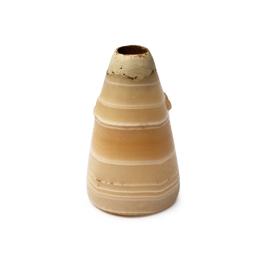 Egyptian Banded Agate Kohl Pot