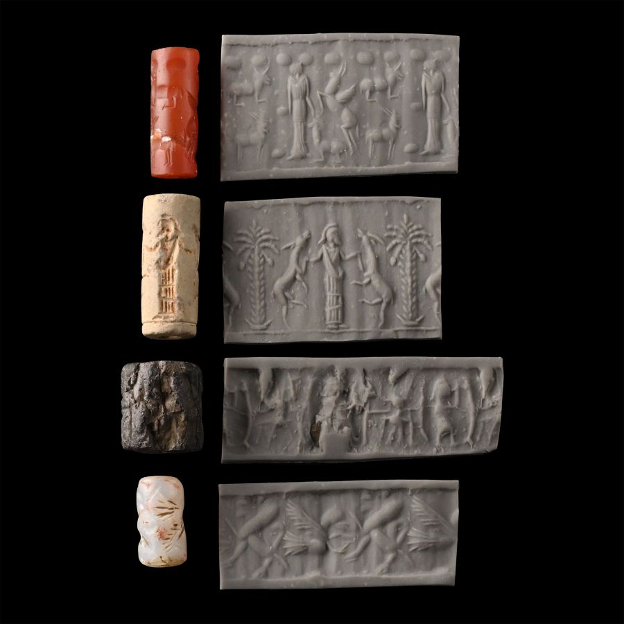 Mesopotamian Stone Cylinder Seal Collection