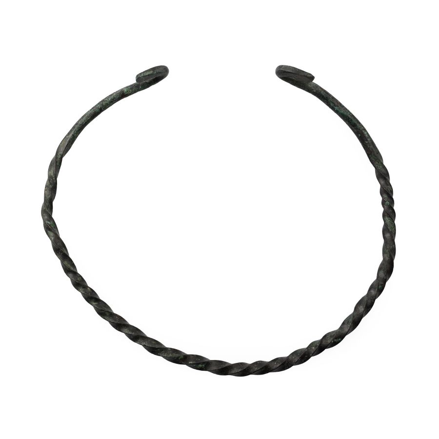 Viking Period Bronze Twisted Neck Torc