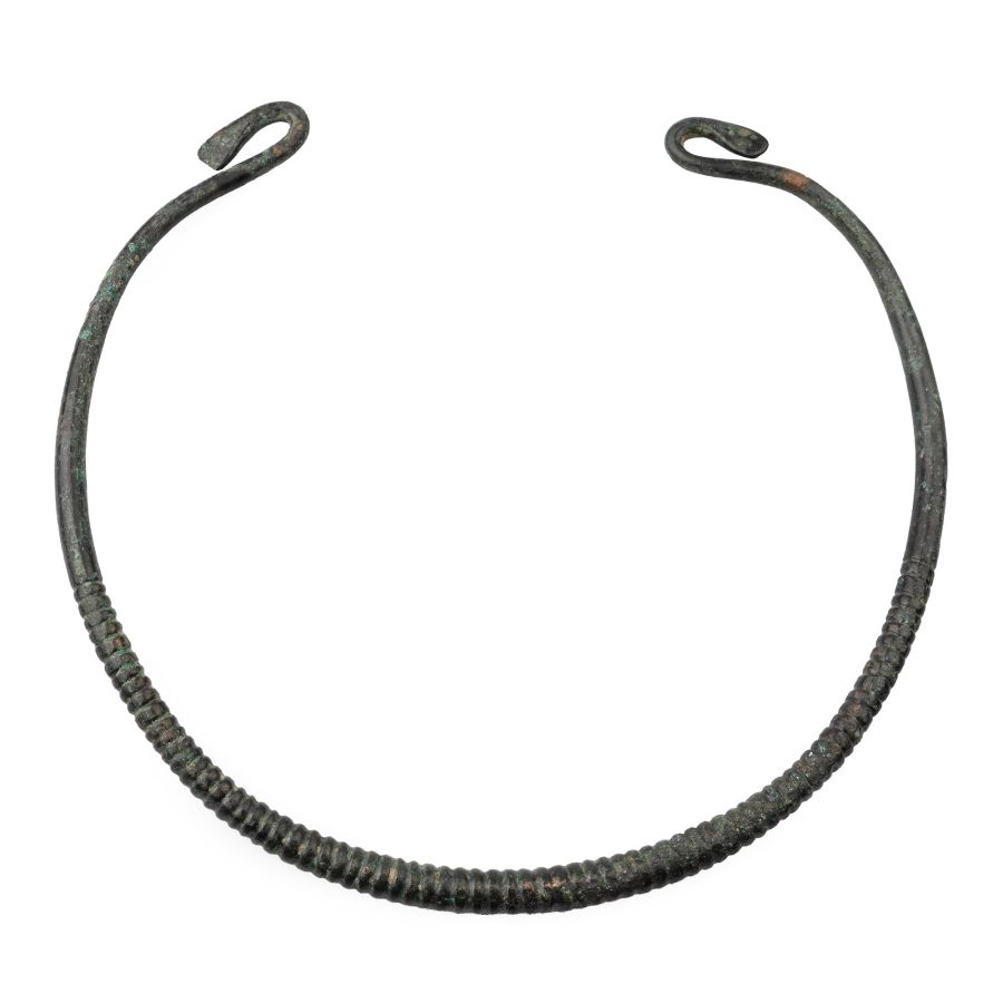 Viking Period Bronze Faux Twisted Neck Torc