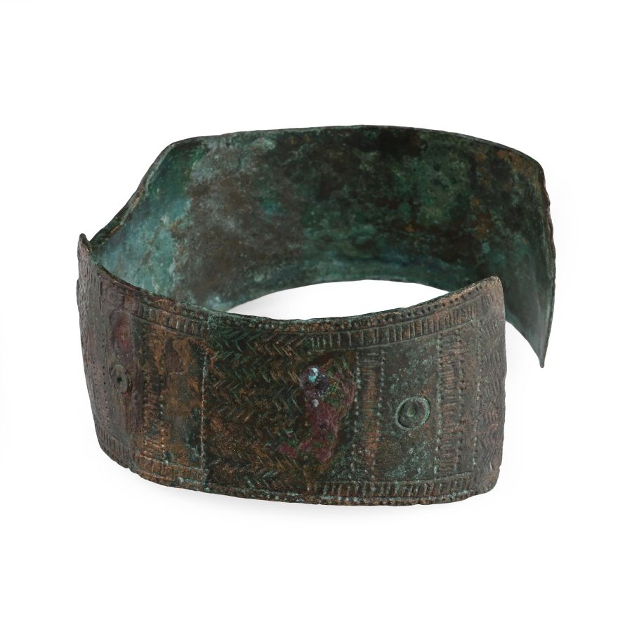 Viking Period Bronze Decorated Bracelet