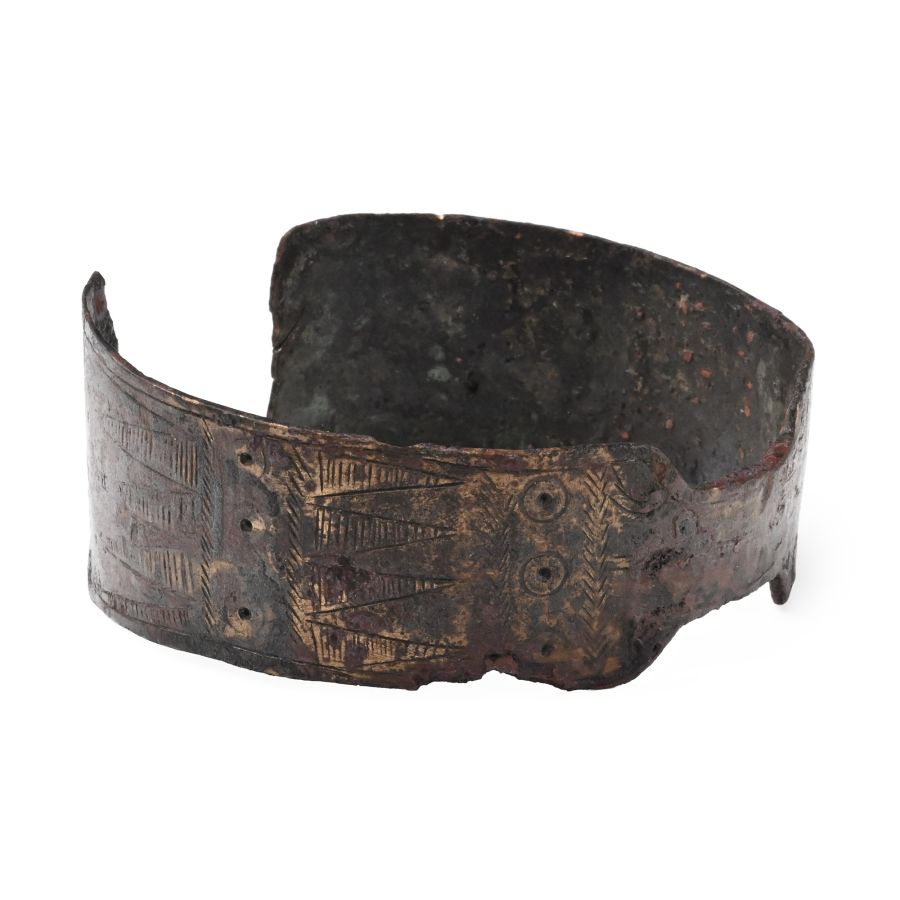 Viking Period Bronze Decorated Bracelet