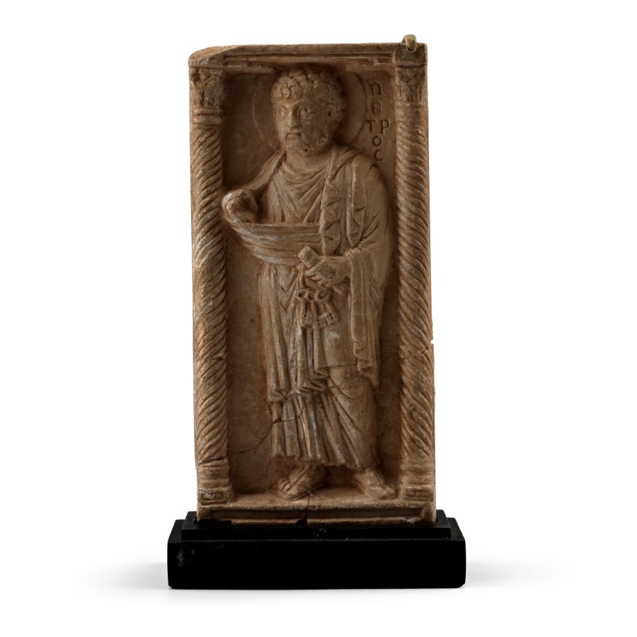 Byzantine Stone Carving of Saint Peter