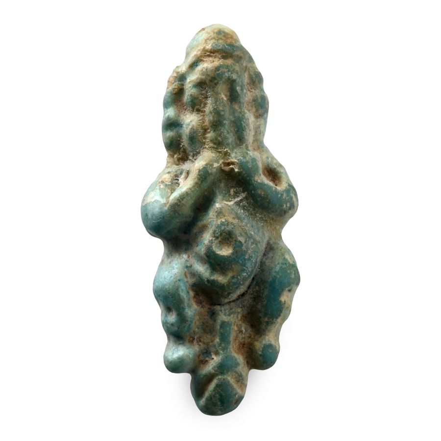 Egyptian Faience Phallic Figure Amulet