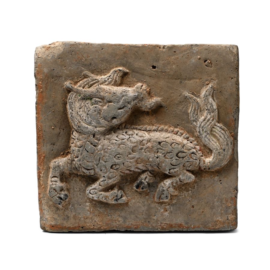 Chinese Song Terracotta Tile with Dragon