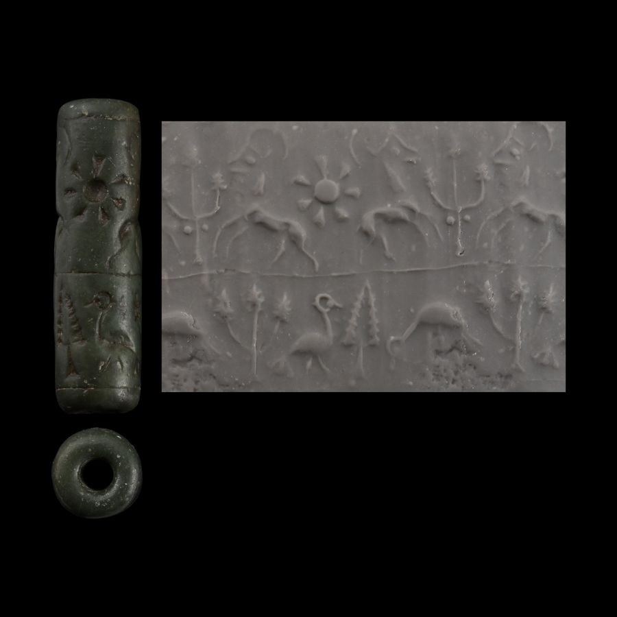 Middle Assyrian Stone Cylinder Seal