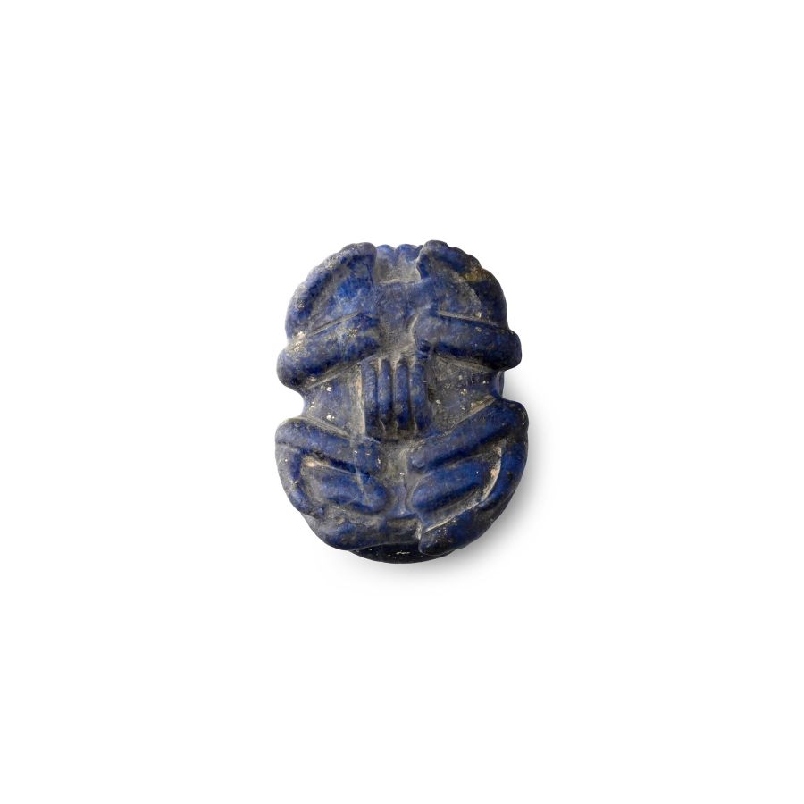 Egyptian Lapis Lazuli Heart Scarab