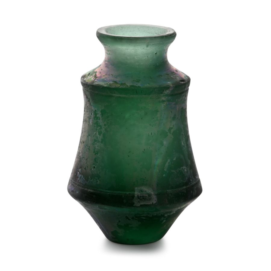 Roman Emerald Green Glass Vessel
