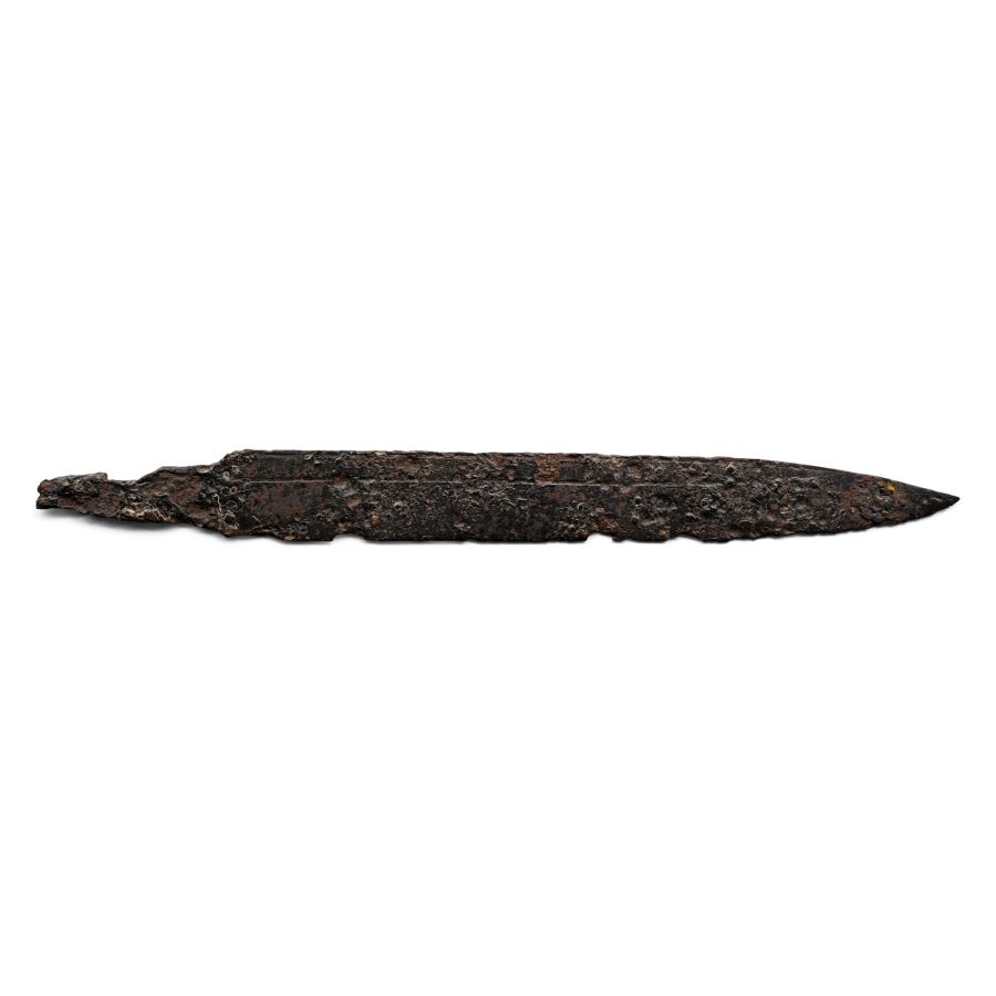 Large Saxon Iron Seax with Single-Edged Blade