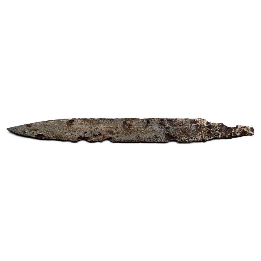 Large Saxon Iron Seax with Single-Edged Blade