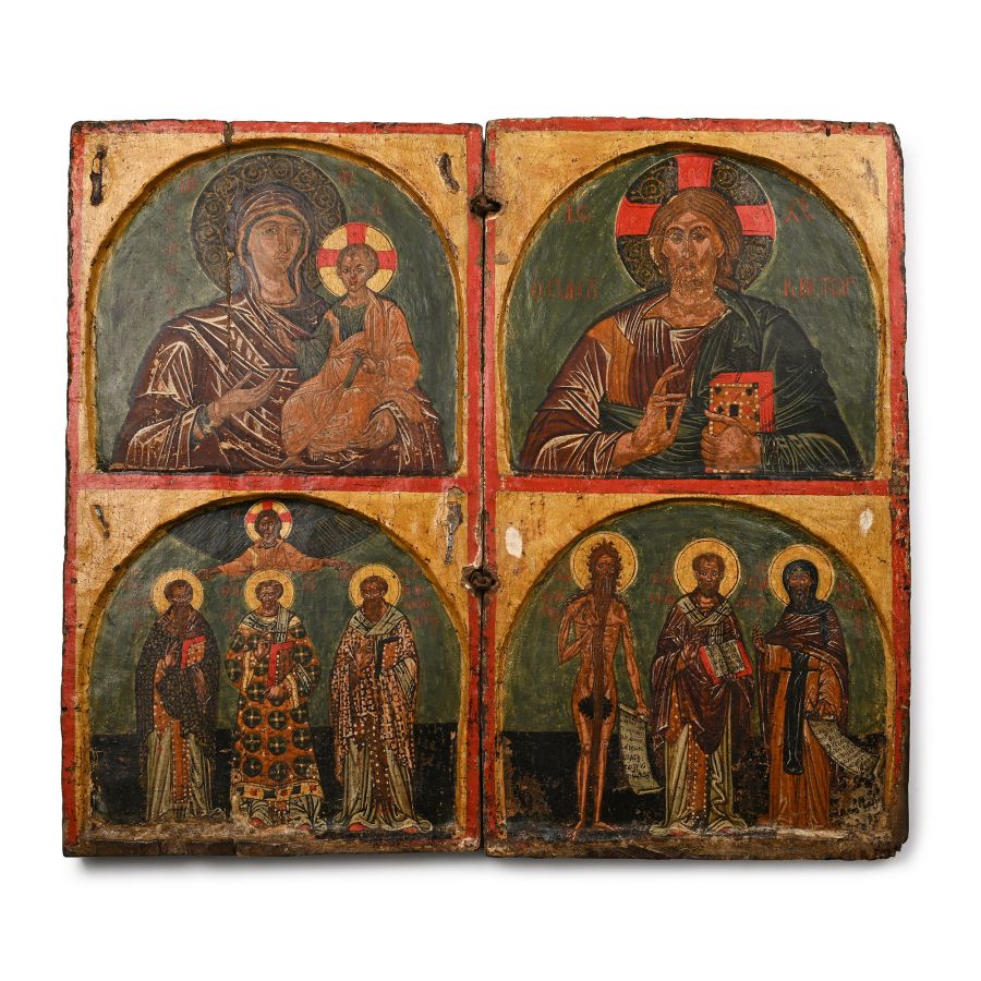 Large Diptych of the Mother of God as Hodegetria