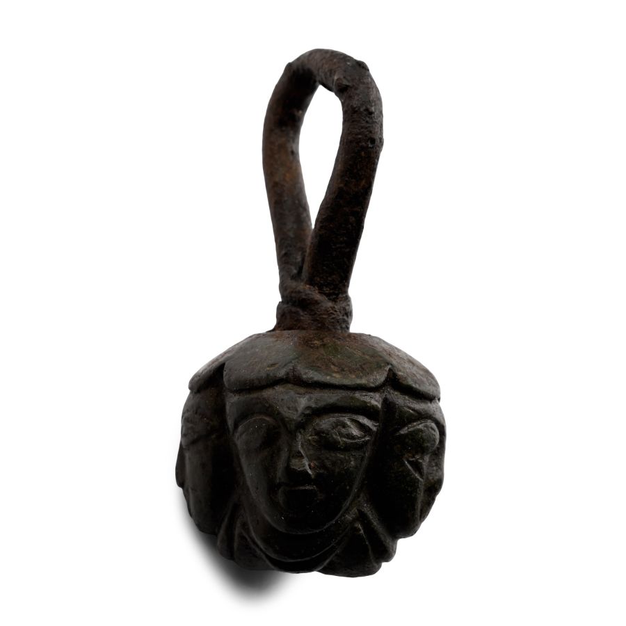Medieval Bronze Flail Head with Four Heads