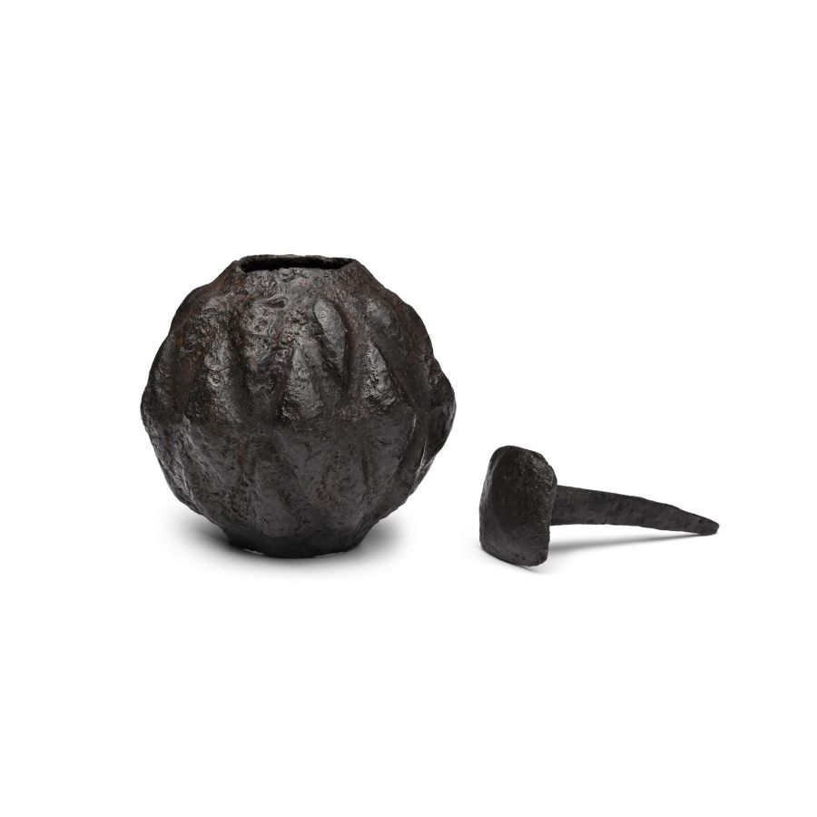 Medieval Iron Macehead with Securing Nail