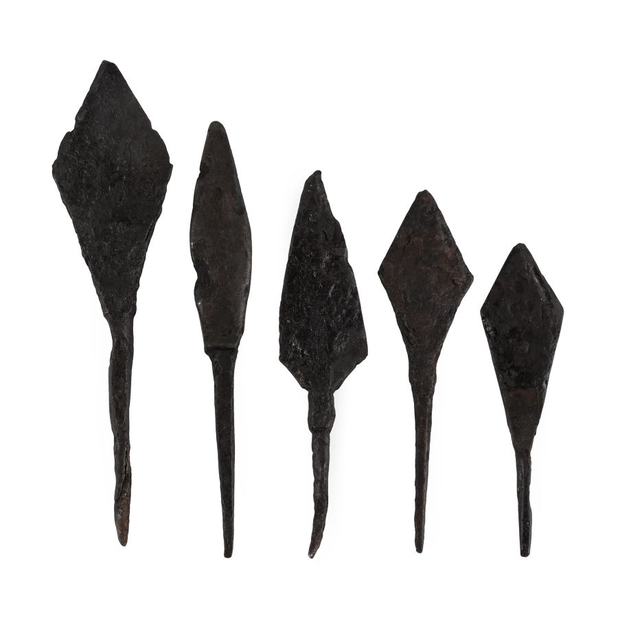 Medieval Iron Arrowhead Collection