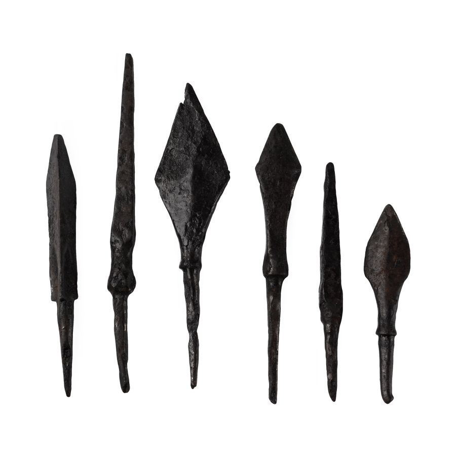 Medieval Iron Arrowhead Group