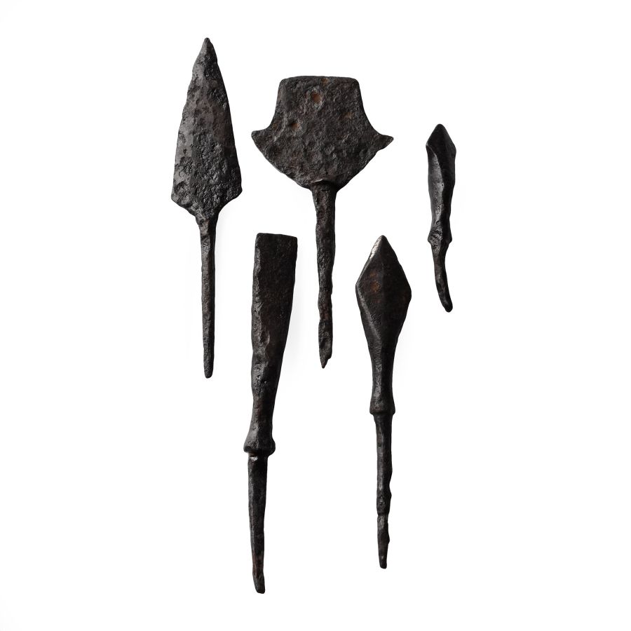 Medieval Iron Mixed Arrowhead Collection