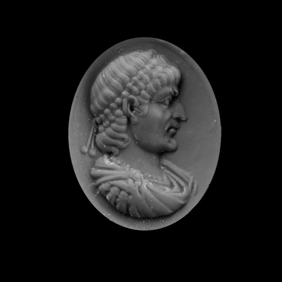 Amethyst Gemstone with Portrait of Constantine the Great