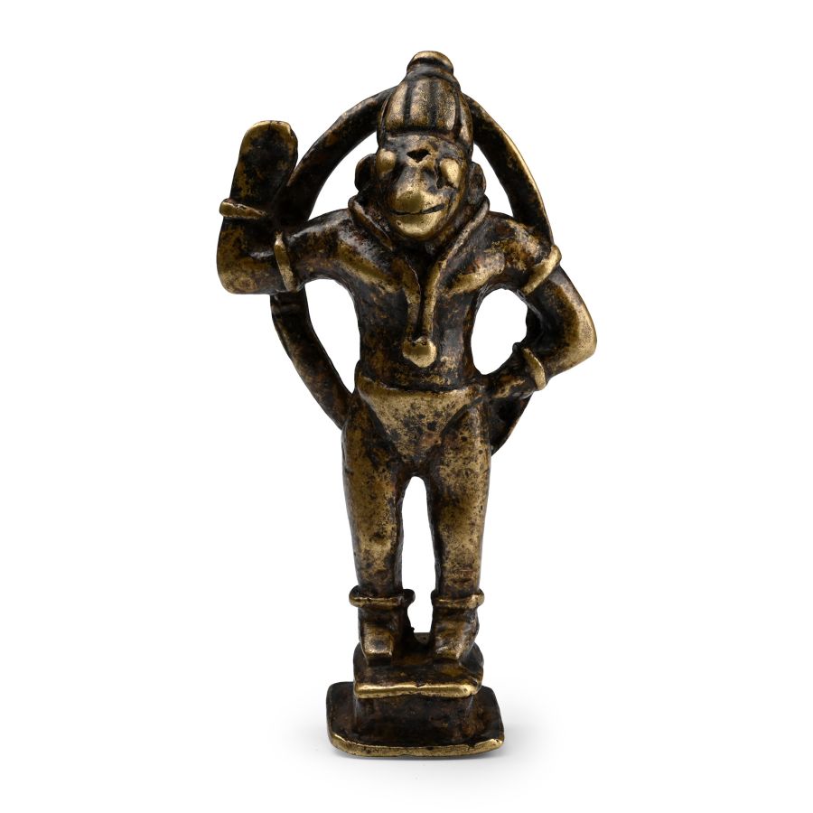 Copper-alloy Standing Hanuman Figure