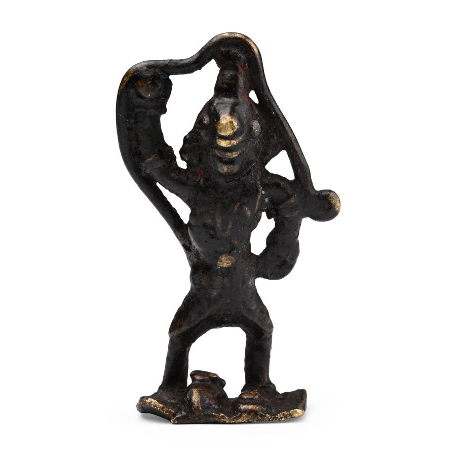 Copper-alloy Standing Hanuman Figure