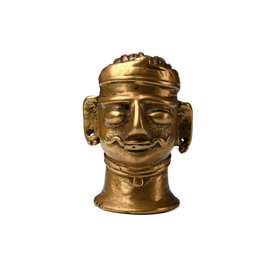 Copper-alloy Shiva Mukhalinga