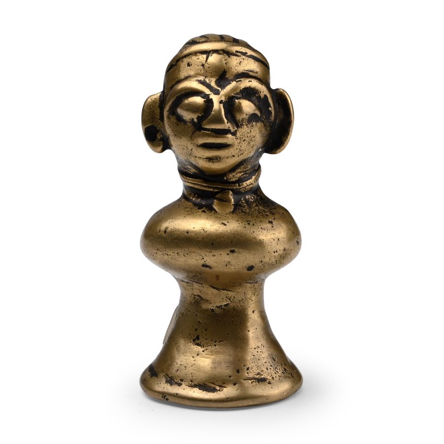 Copper-alloy Goddess Gauri Head